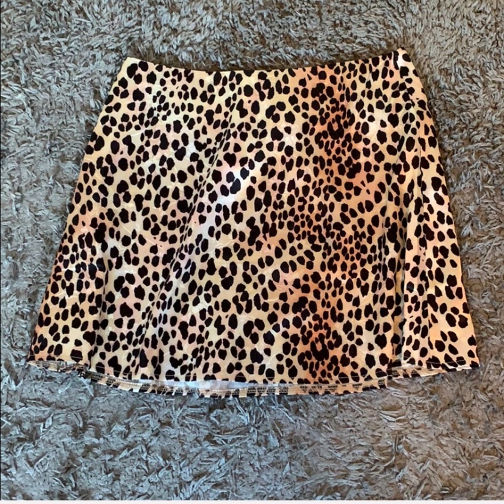 Princess Polly mini leopard print skirt